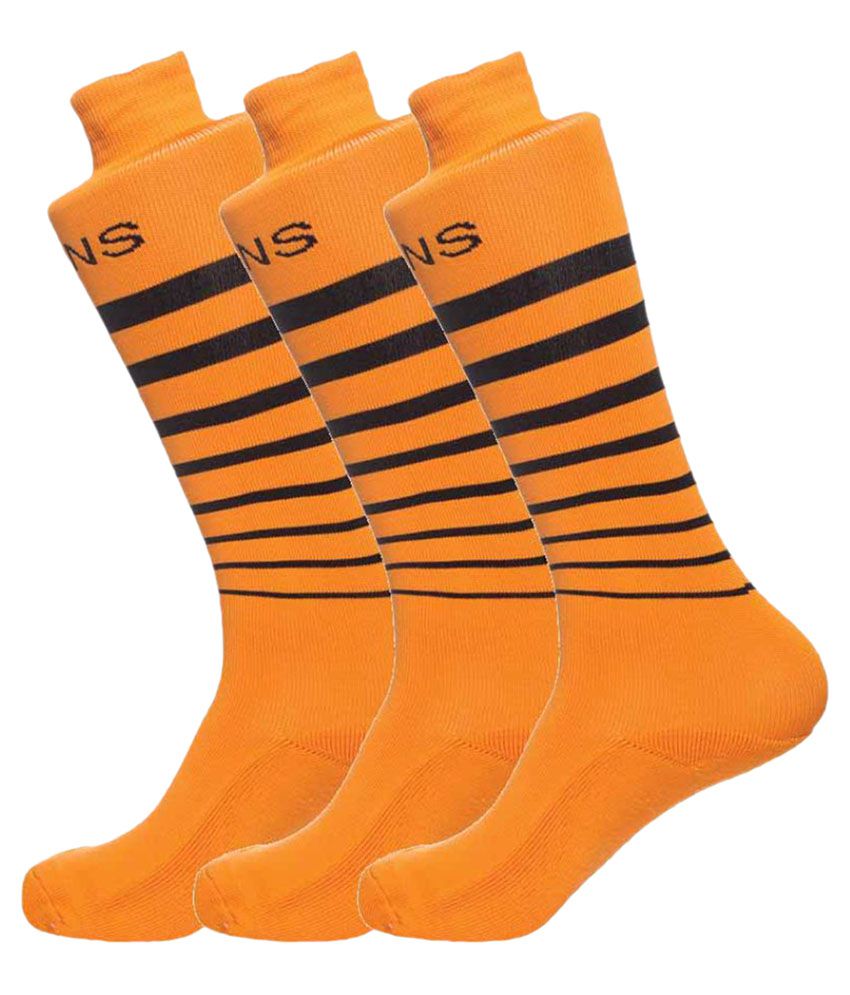 Hans Orange Sports Football Socks: Buy Online at Low Price in India ...
