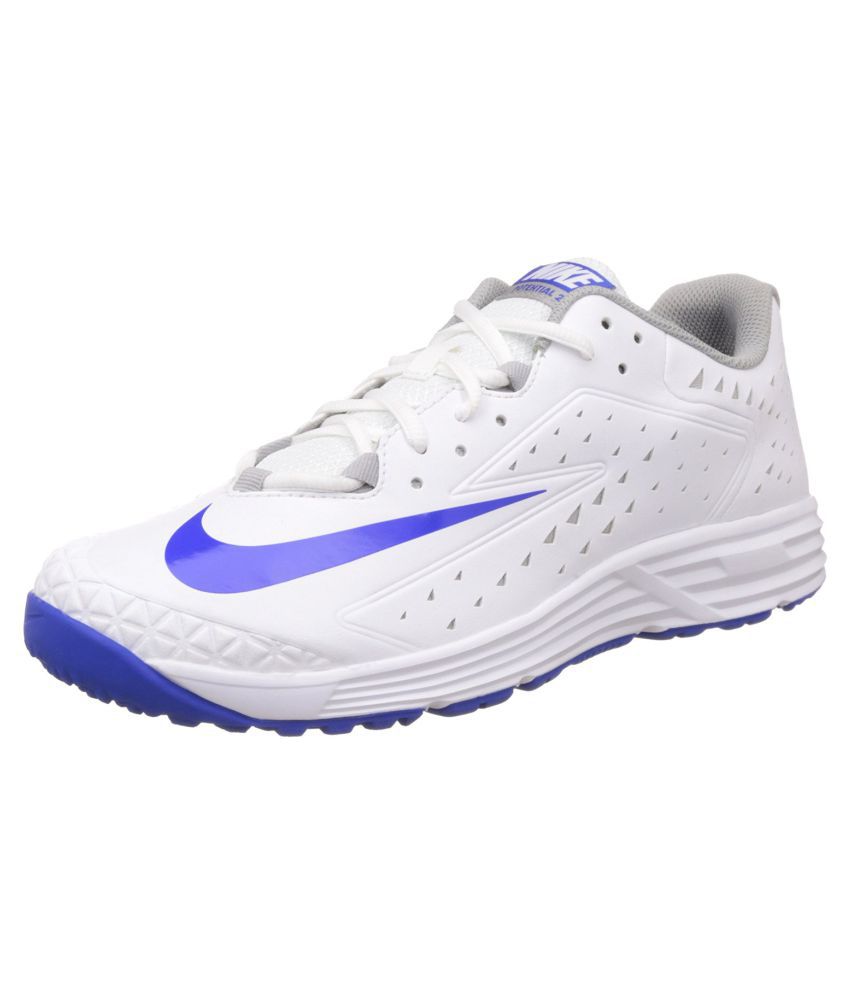 Nike Potential 2 White Cricket Shoes 