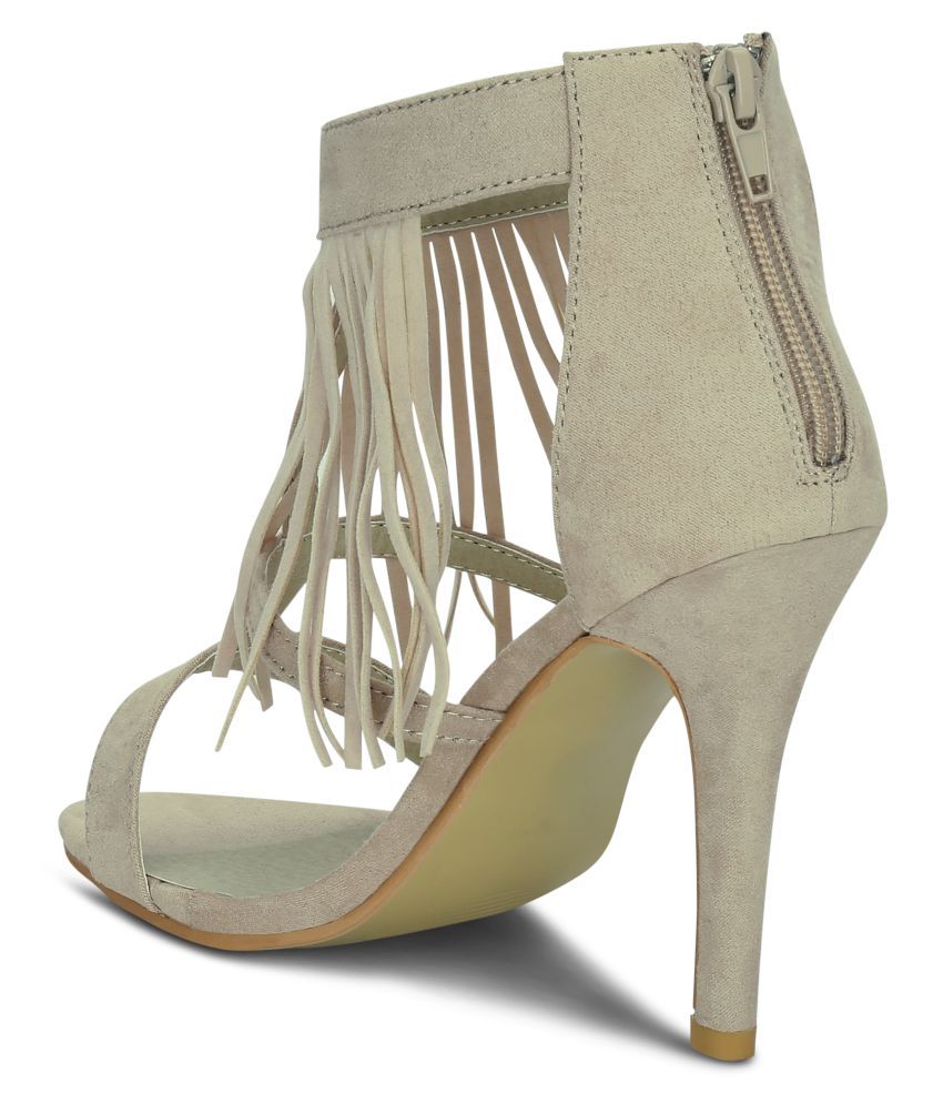 stiletto beige heels