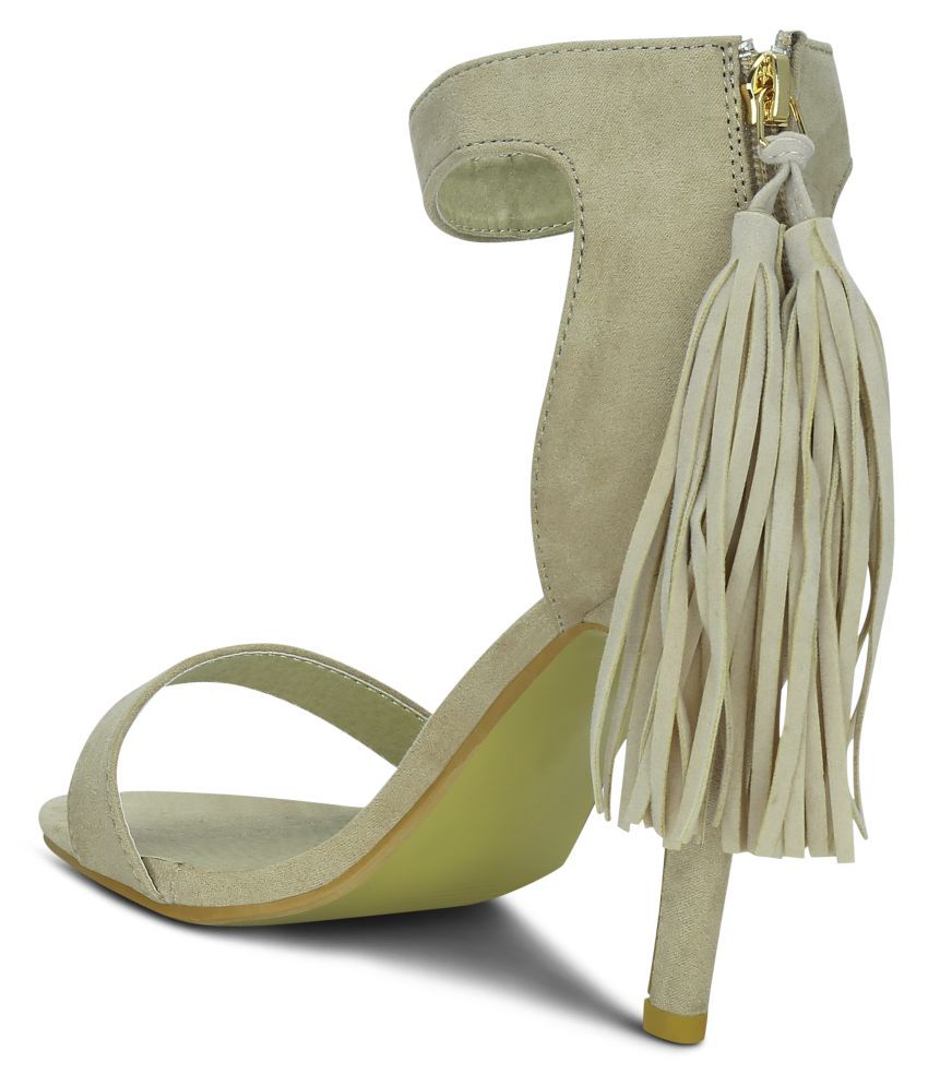 stiletto beige heels