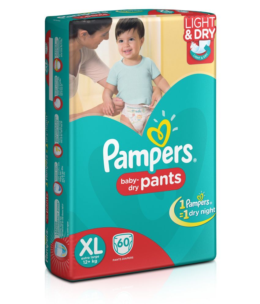 pampers pants xl 60 pieces price