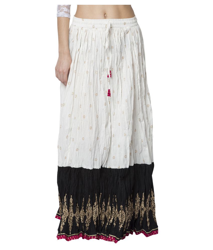 Buy La Vastraa Cotton Broomstick Skirt Online at Best Prices in India