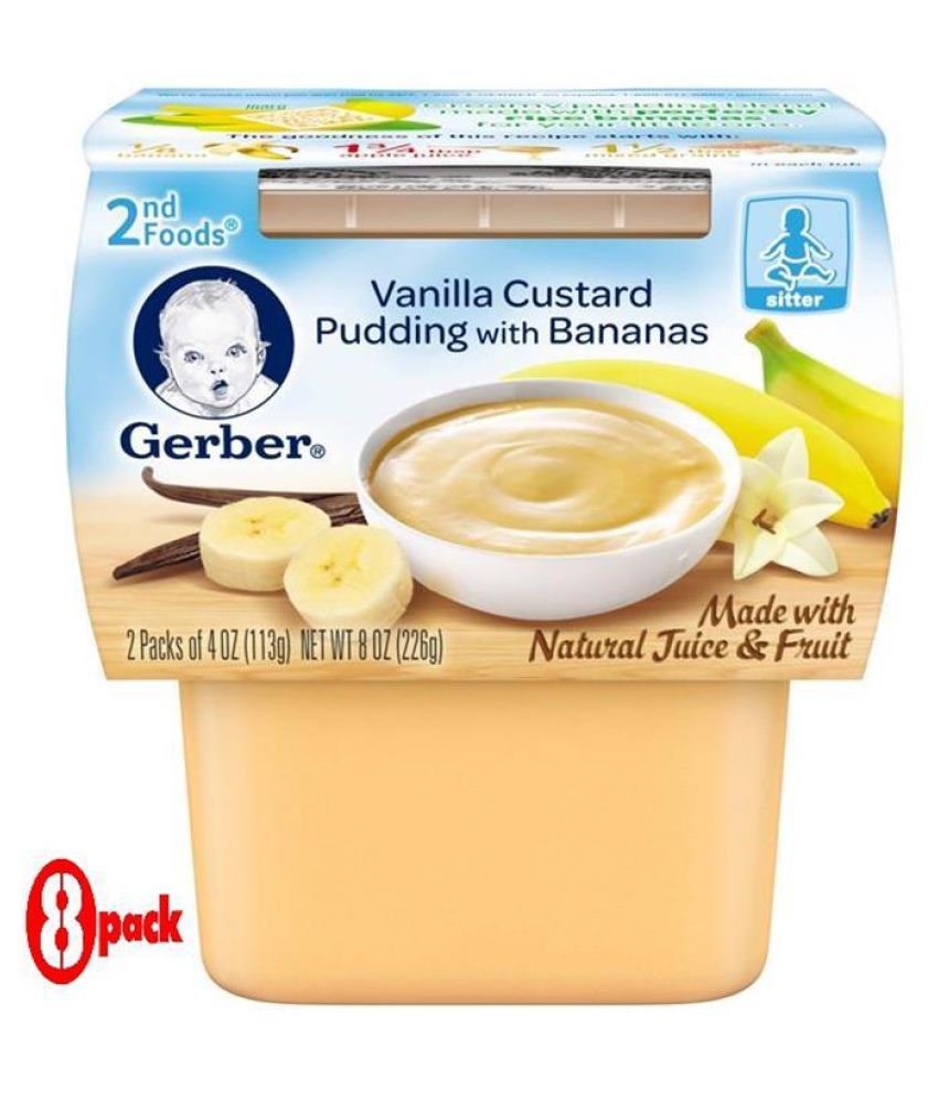 gerber vanilla custard pudding without bananas