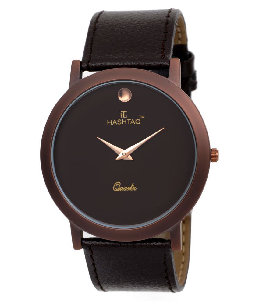 Hashtag Brown Analog Watch Buy Hashtag Brown Analog Watch Online at