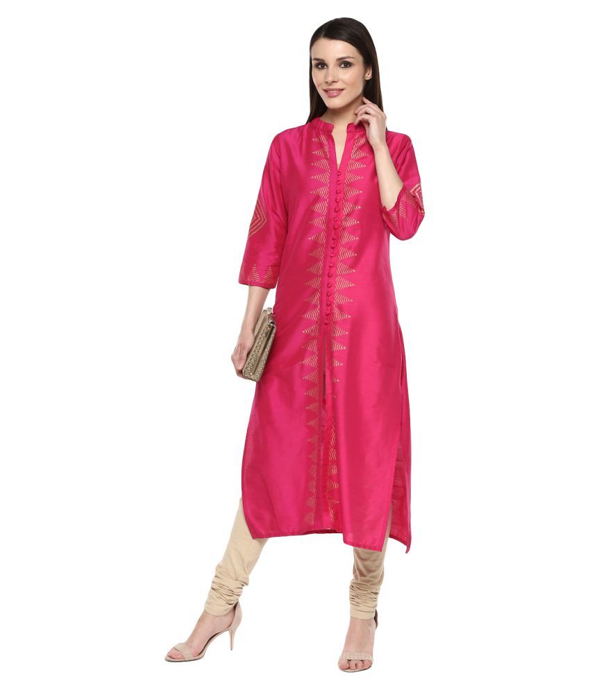 high low straight kurti