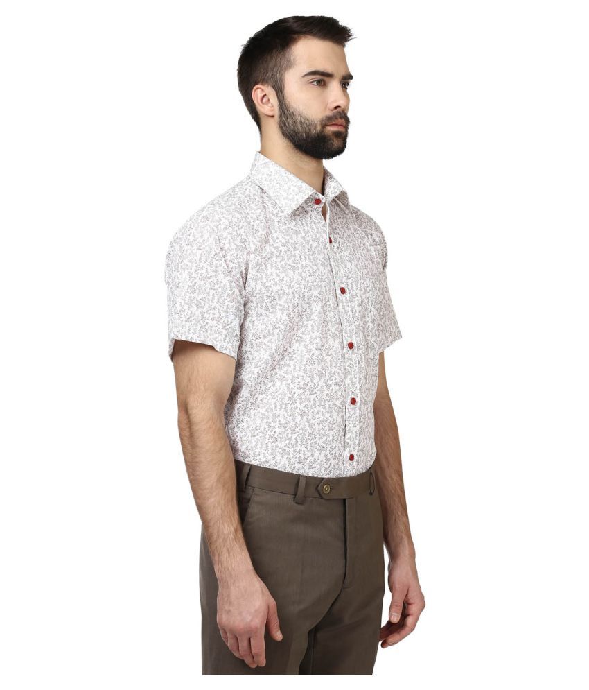 Raymond White Formal Regular Fit Shirt - Buy Raymond White Formal ...