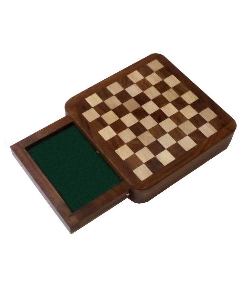 Xeekart Brown Wooden Magnetic Chess Board with Drawer - Buy Xeekart ...