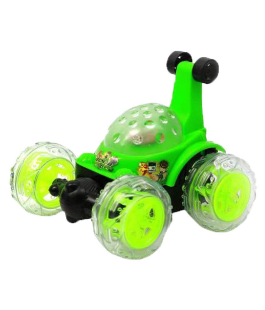 Latest Green Plastic Ben10 Rechargeable Stunt Car - Buy Latest Green ...