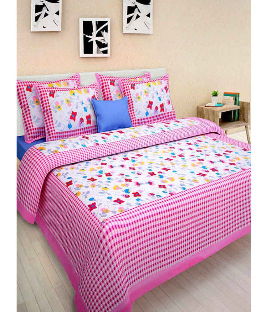 Original Labour Queen Cotton Multicolor Floral Bed Sheet Buy Original Labour Queen Cotton