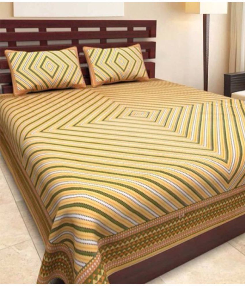 Rajasthani Bedsheet Double Cotton Geometrical Bed Sheet Buy