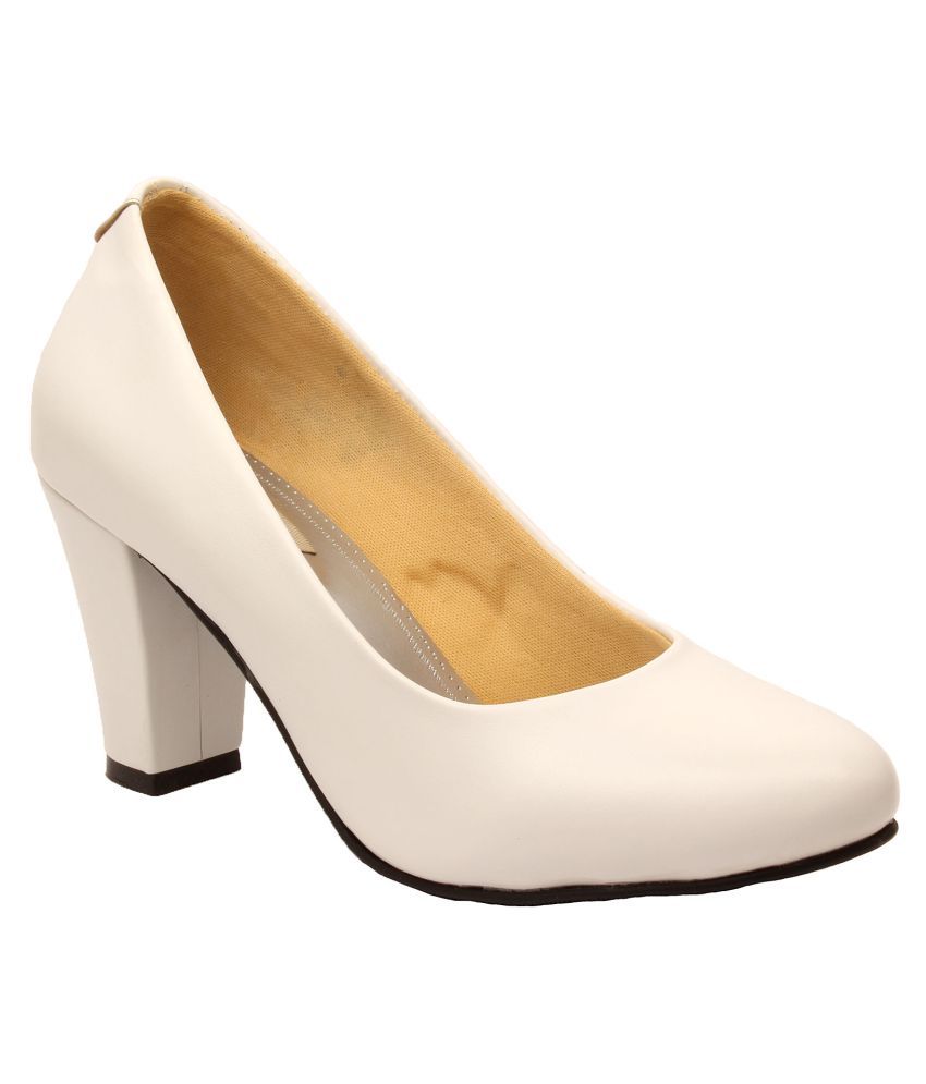 white block heels 2 inch