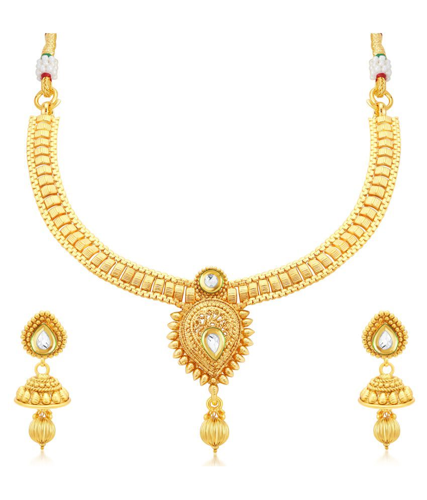 Sukkhi Gorgeous Gold Plated Collar Necklace Set For Women Buy Sukkhi