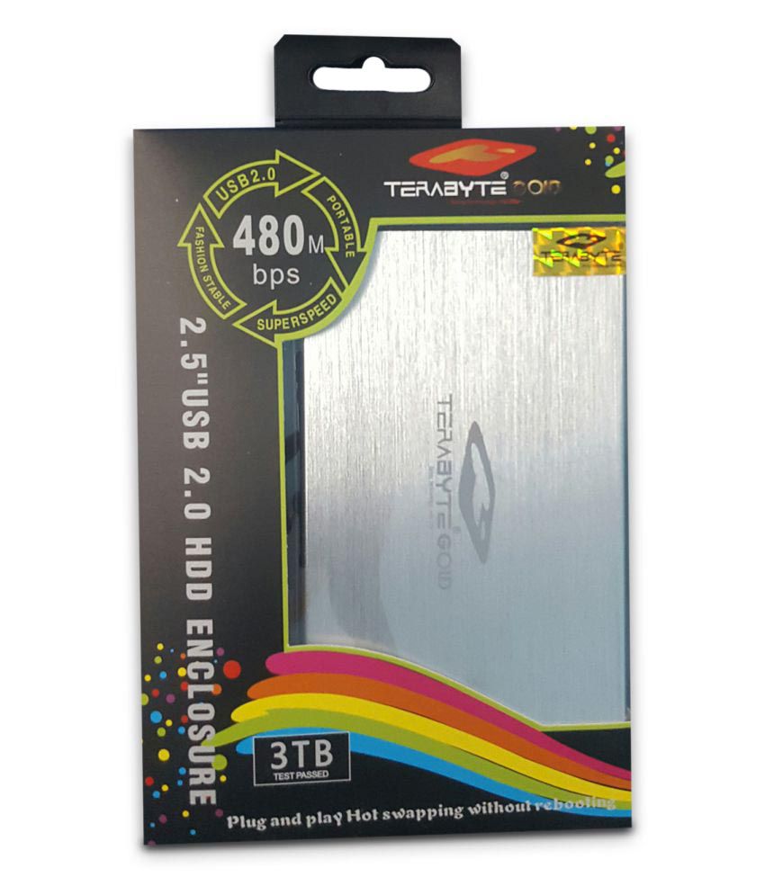 Terabyte Silver External Hard disk SATA Case - Buy Terabyte Silver ...