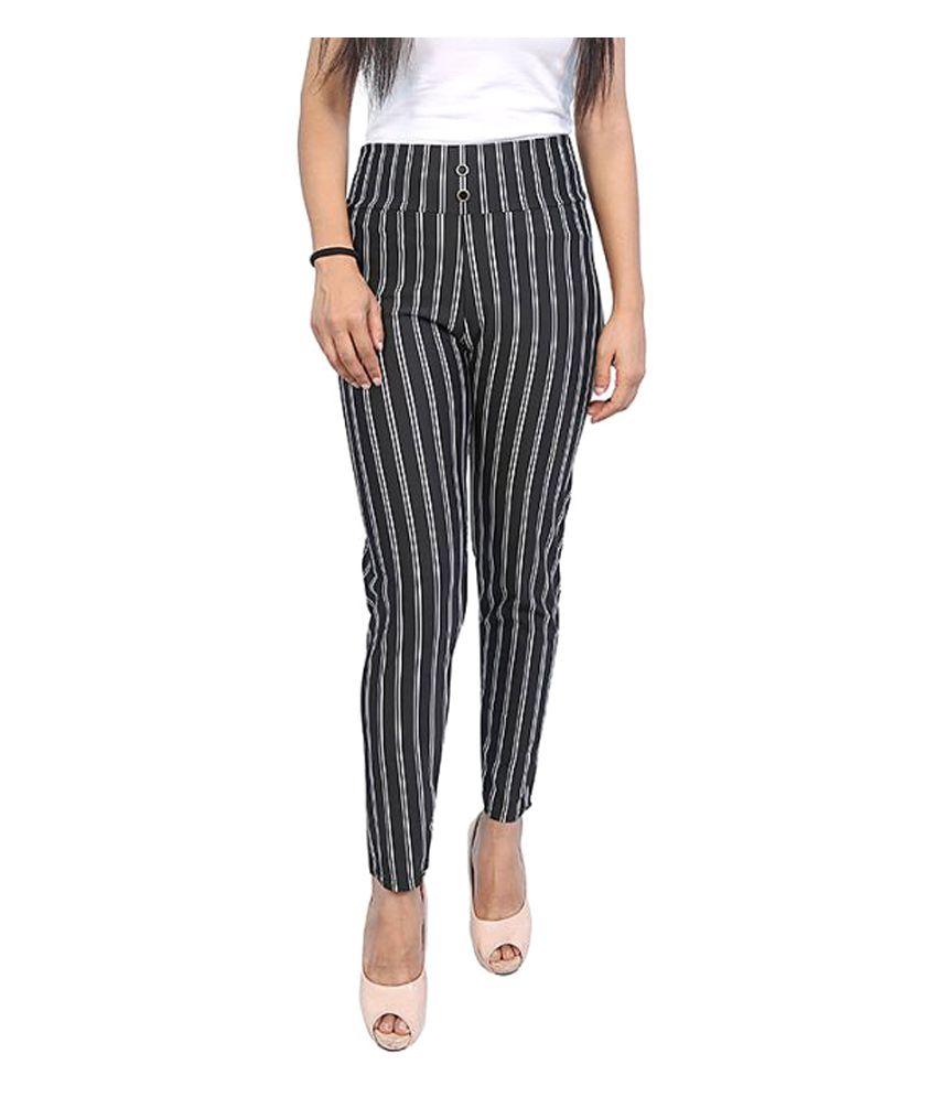 white cigarette pants for ladies