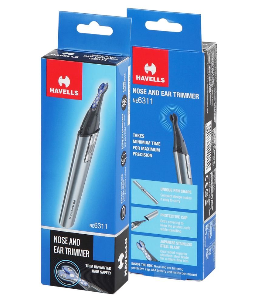 Havells NE6311 Battery Operated Nose and Ear Trimmer (Grey) Buy