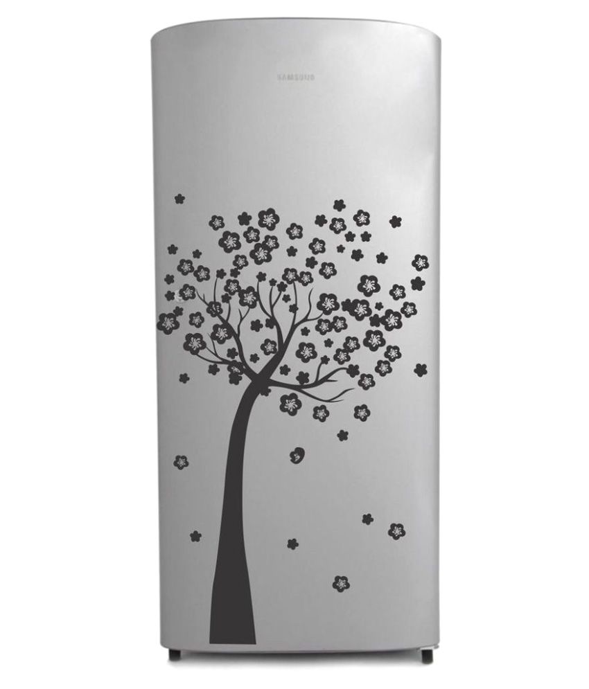     			Decor Villa Tree PVC Refrigerator Sticker - Pack of 1