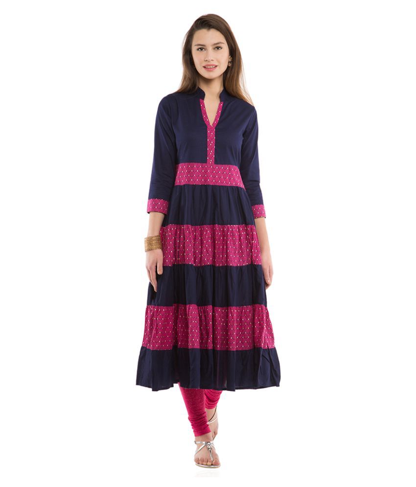 anarkali cotton kurti