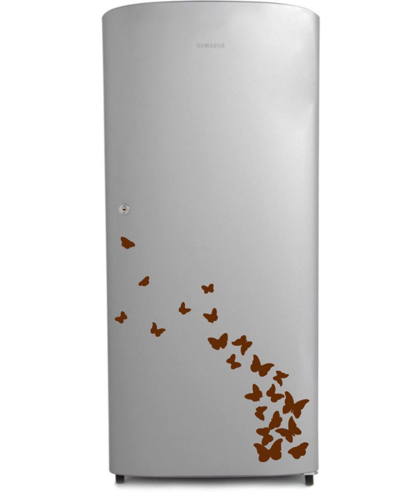     			Decor Villa Many butterfly PVC Refrigerator Sticker - Pack of 1