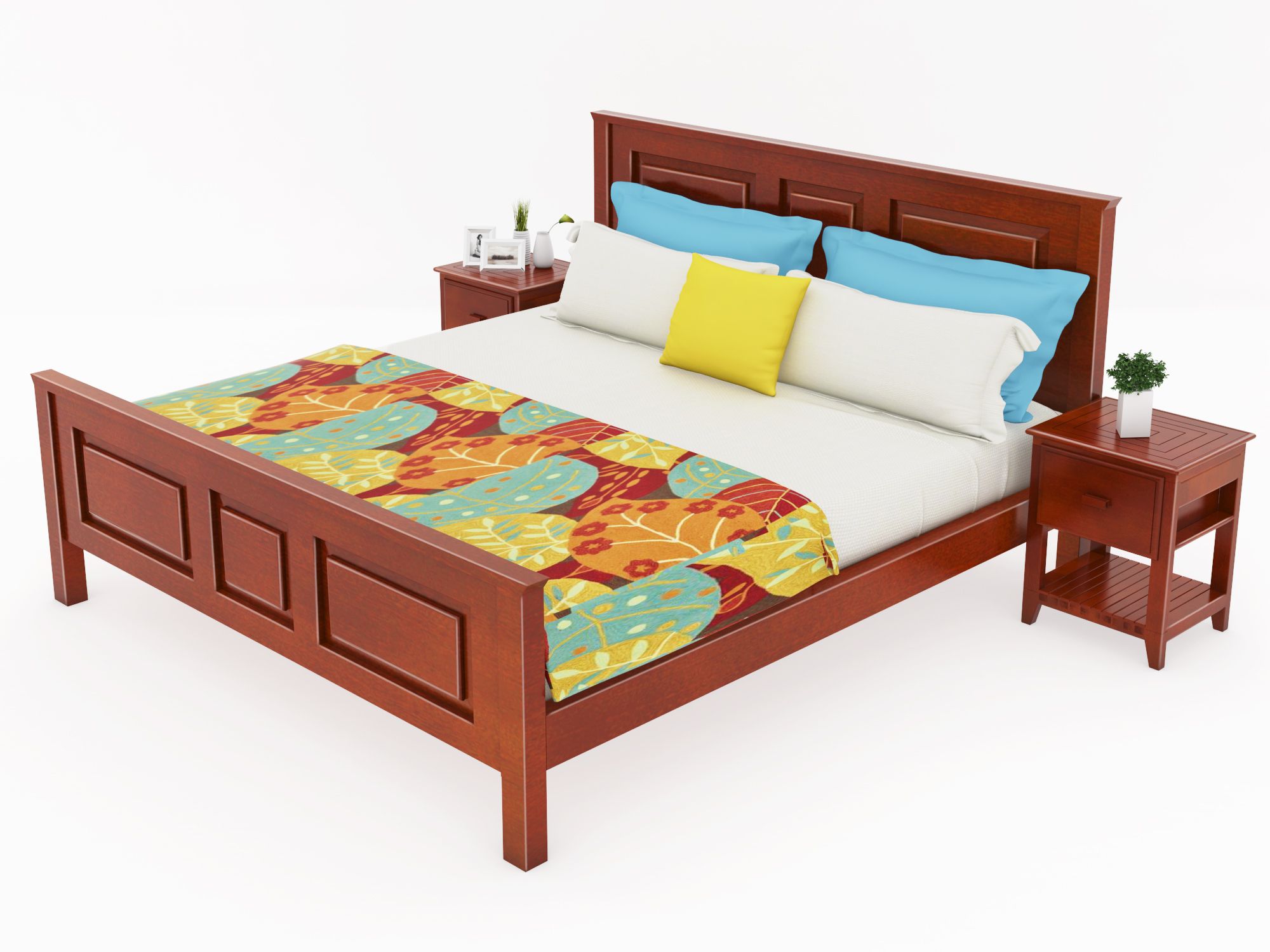 American Gold Finish King Size Bed Buy American Gold