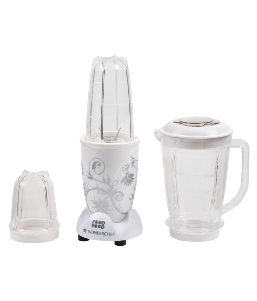 Wonderchef NutriBlend Mixer Grinder, 400W, 3 Jars (White) Price in