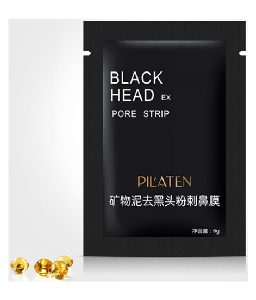 Pilaten Charcoal Blackhead Mask Anti Tanning Face Peel Cream 12 Gm Pack