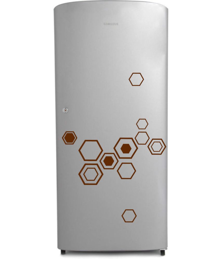     			Decor Villa Circles PVC Refrigerator Sticker - Pack of 1