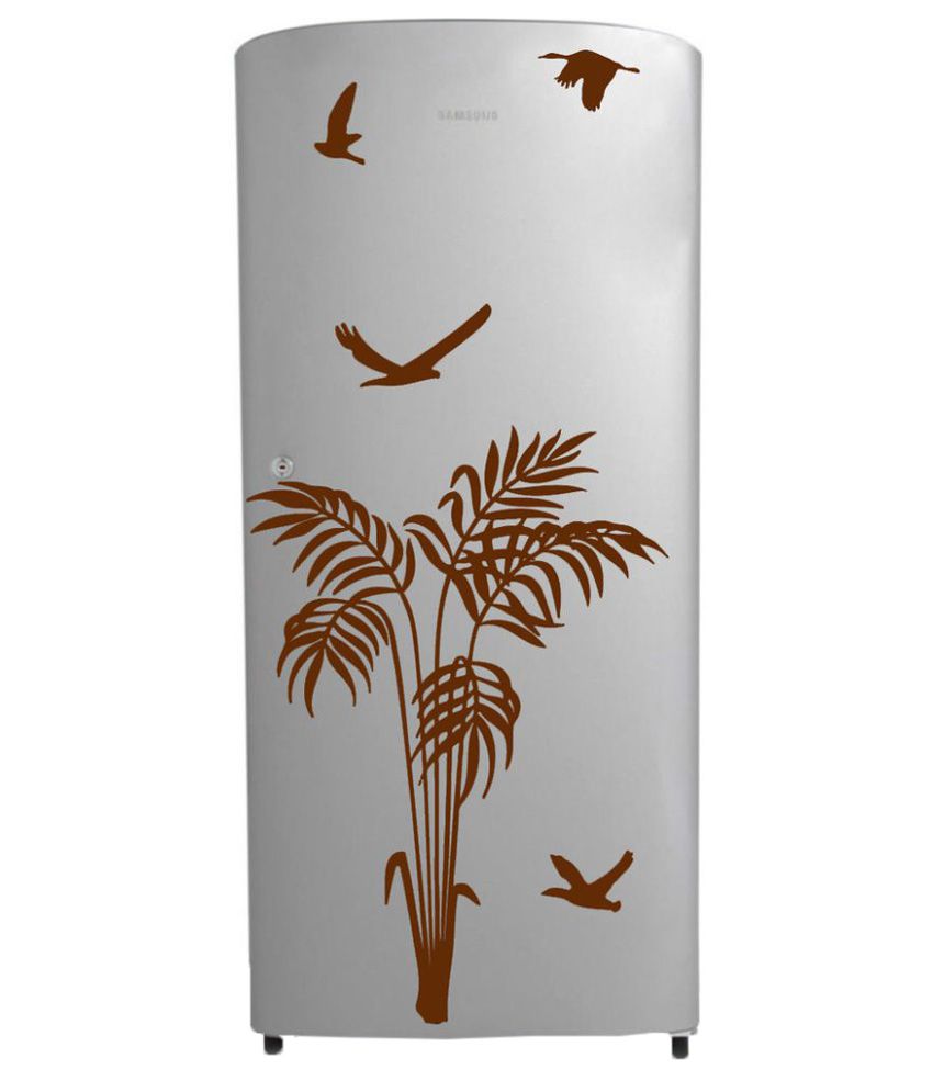     			Decor Villa Birds PVC Refrigerator Sticker - Pack of 1