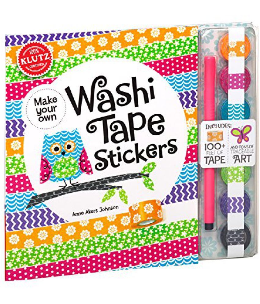 Klutz Make Your Own Washi Tape Stickers Shape This Tape Into Crazy Cute