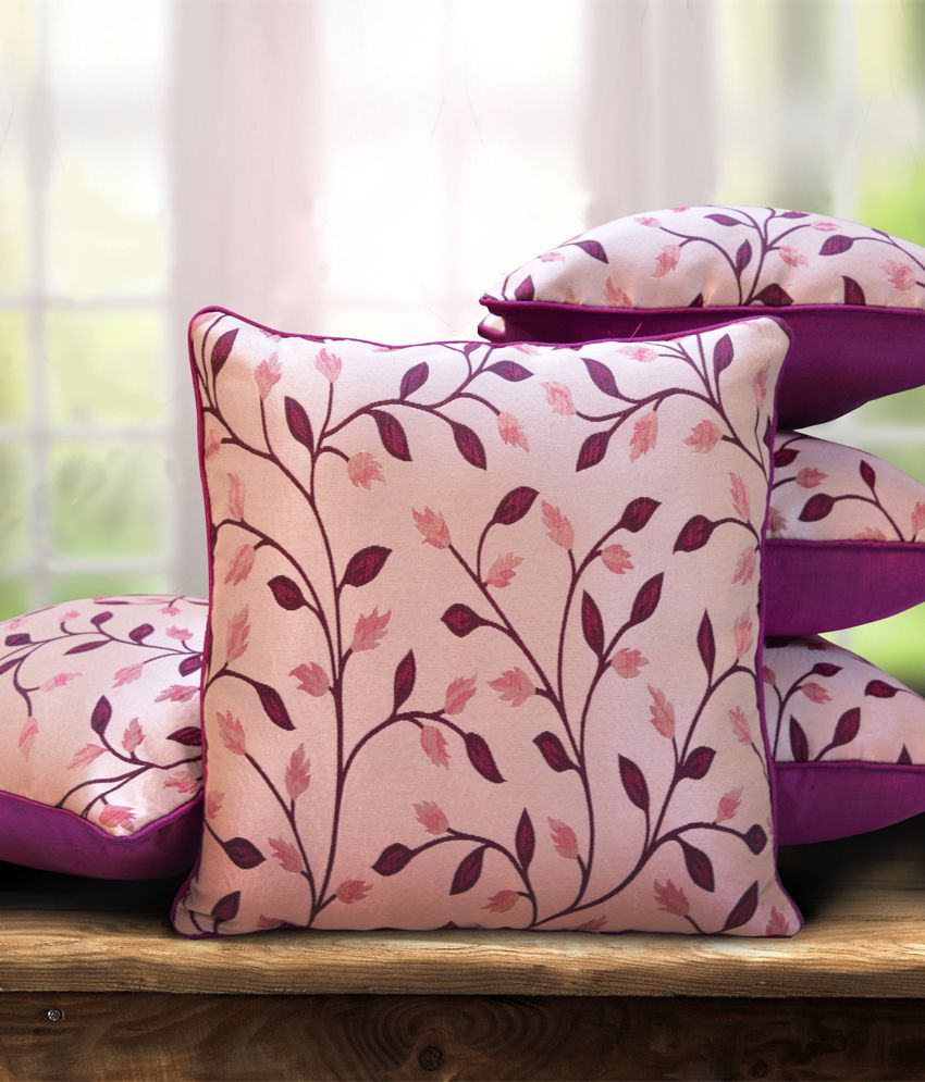     			Stybuzz Set of 5 Polyester Cushion Covers