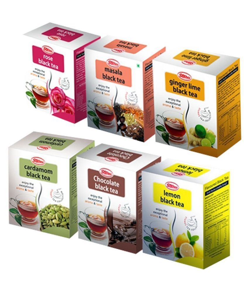 Stanes Flavored Teas Nilgiri Tea Powder Six flavors 100 gm Pack of 6 ...