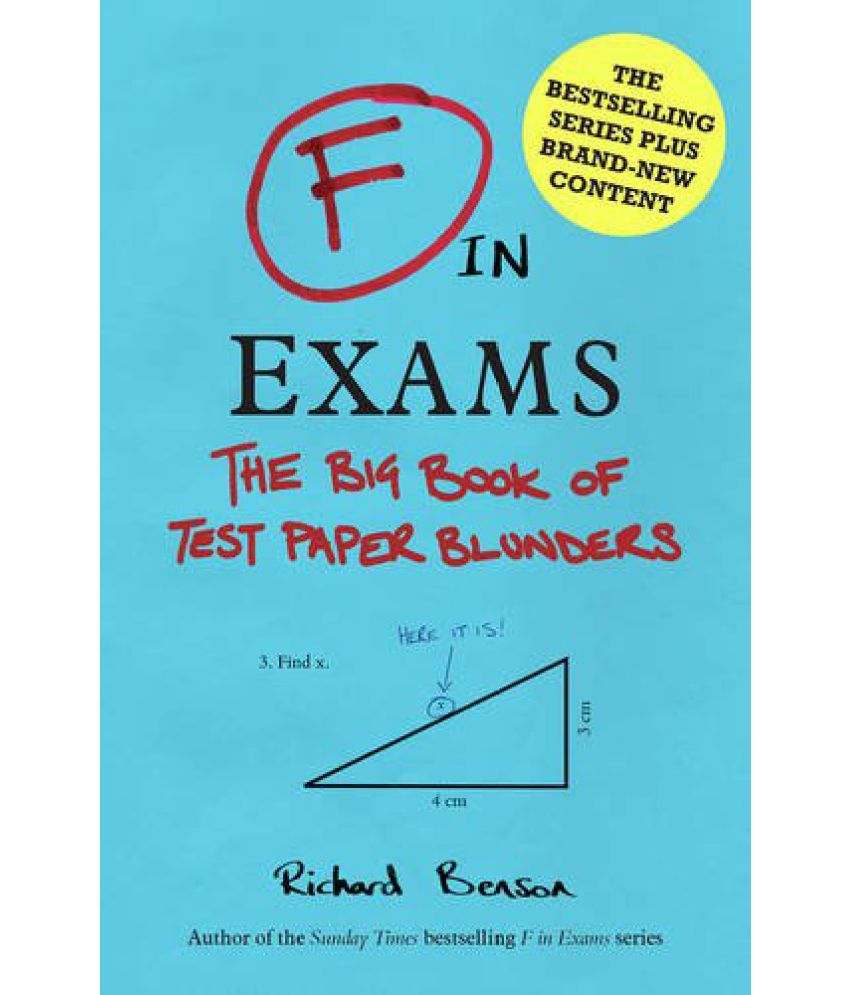 The F In Exams The Big Book Of Test Paper Blunders Buy The F In Exams The Big Book Of Test Paper Blunders Online At Low Price In India On Snapdeal