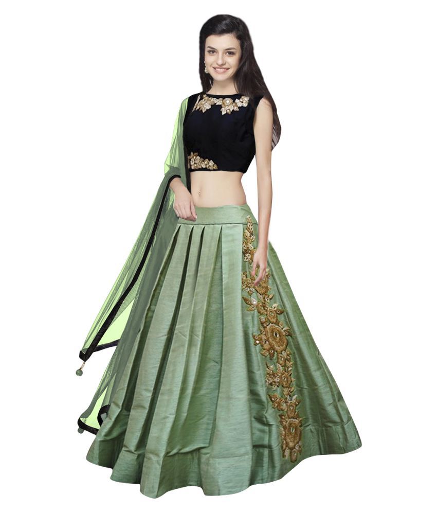 rujave Yellow Art Silk Circular Unstitched Lehenga Price in India - Buy  rujave Yellow Art Silk Circular Unstitched Lehenga Online at Snapdeal