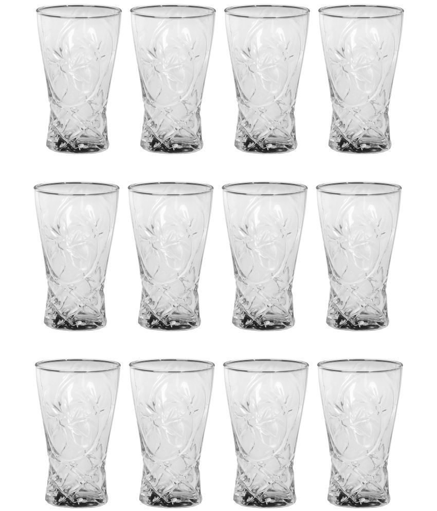     			Somil Water/Juice  Glasses Set,  270 ML - (Pack Of 12)