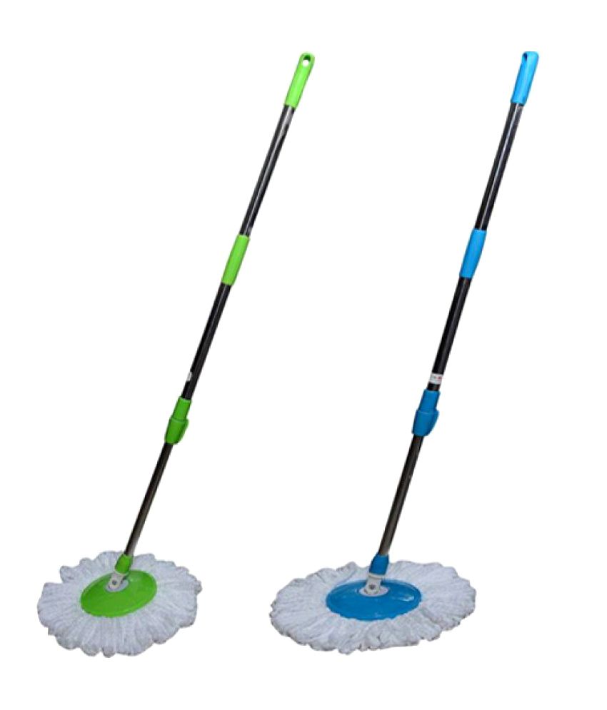 Urban Style Handle Mop Sticks Set of 2 (Blue+Green) Buy Urban Style