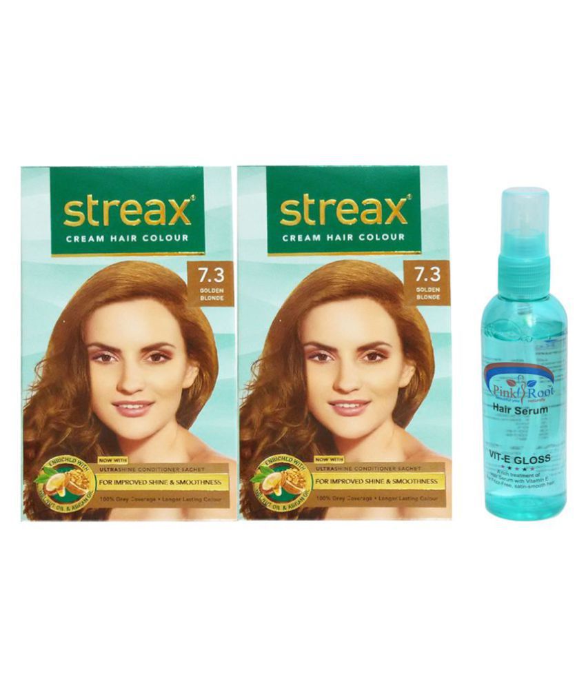 Buy Streax Cream Hair Color for Unisex 60ml  43 Golden Brown Pack of 4  Online at Low Prices in India  Amazonin
