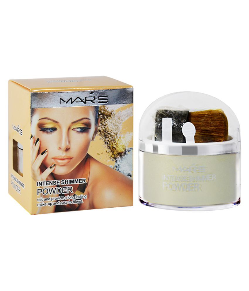     			Mars White Color Intense Shimmer Powder With Laperla Kajal