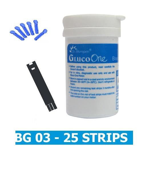Dr. Morepen BG-03 25 With 25 Round Lancets expiry March 2024