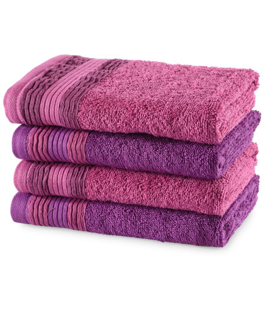     			Trident Buy 2 Get 2 Hand Towel Purple Terry 40x60