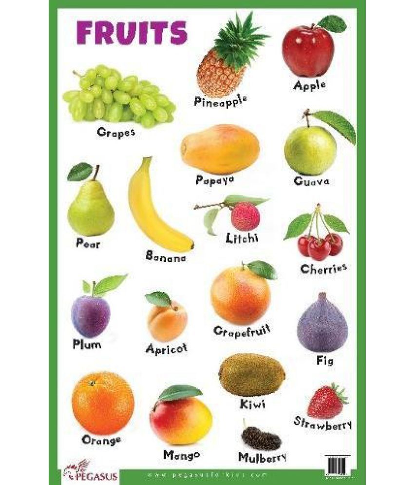 Fruits Educational Charts: Buy Fruits Educational Charts Online at Low ...