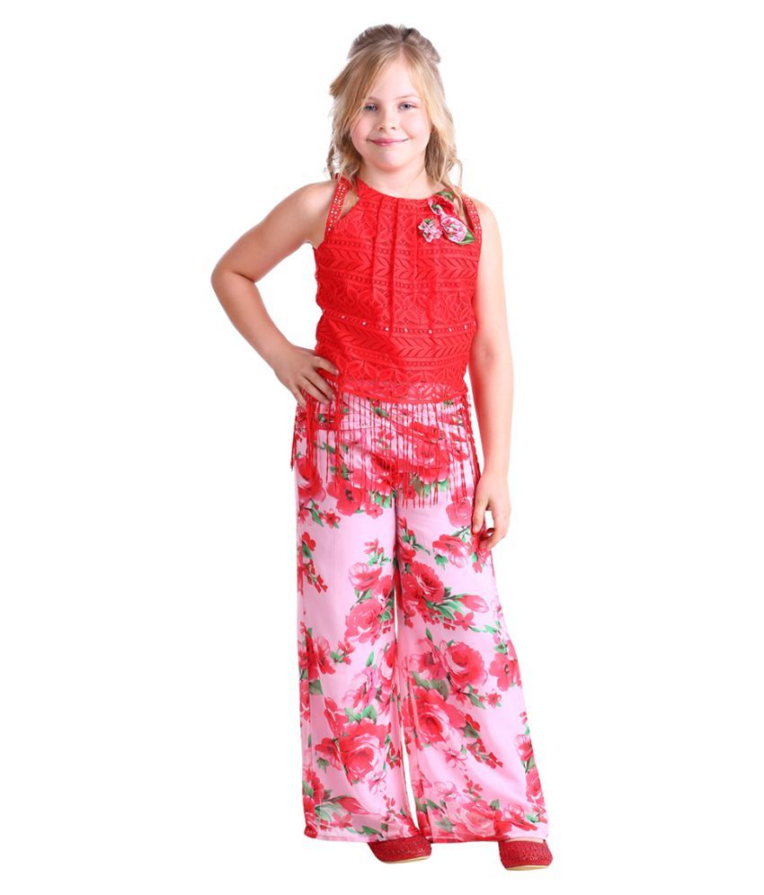 party wear top with palazzo