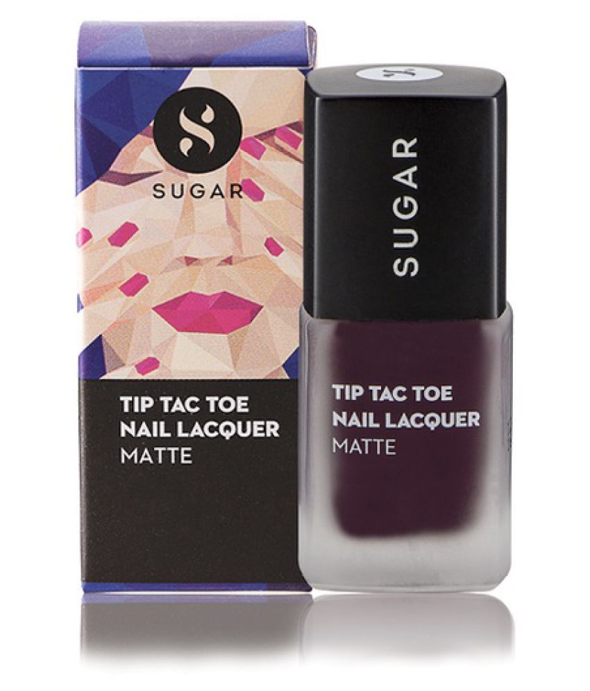 Sugar Cosmetics Tip Tac Toe Nail Polish 008 Purple In Paradise (Matte