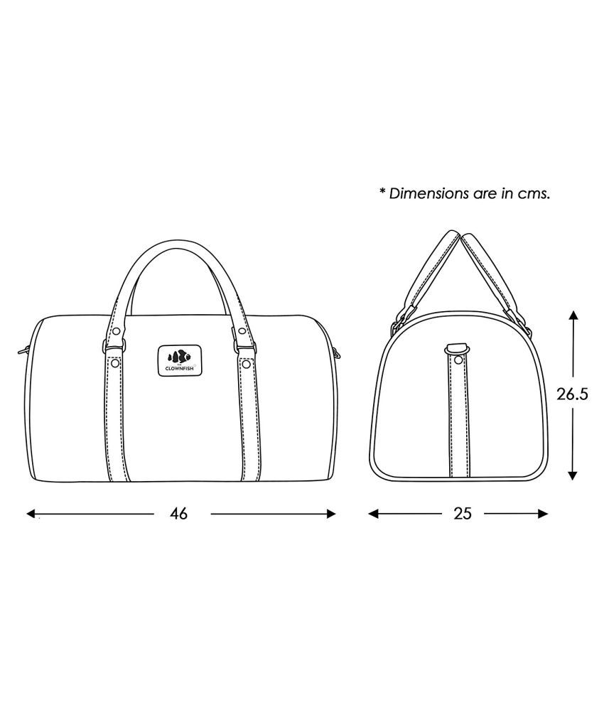 The Clownfish Brown Duffle Bag Travel Bag Luggage Bag - Buy The ...