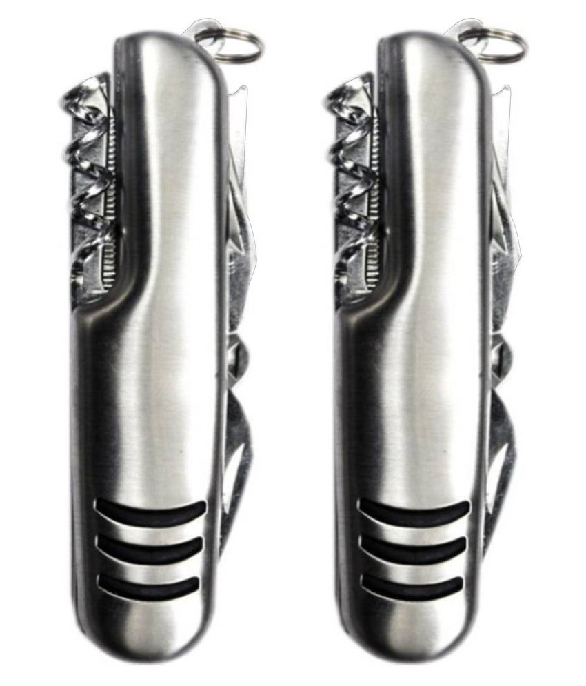Swiss 11 Function Multi Utility Swiss Knife Silver