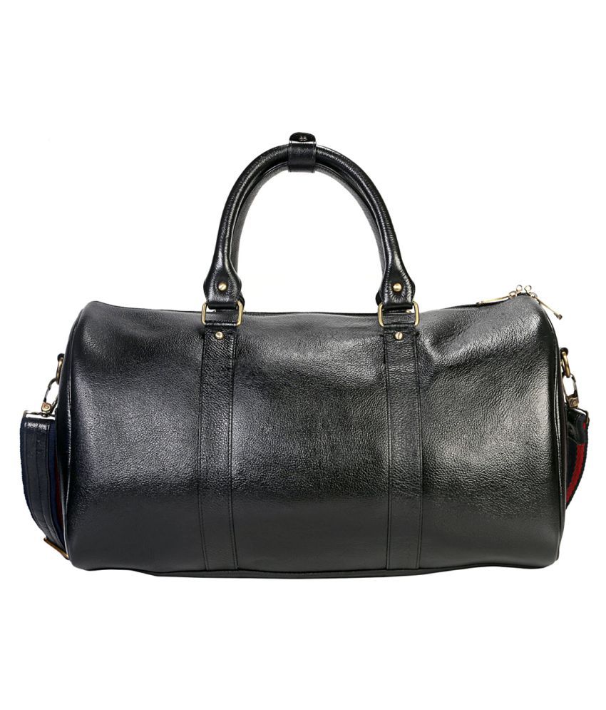 JL Collections Black Solid Duffle Bag Buy JL Collections Black Solid