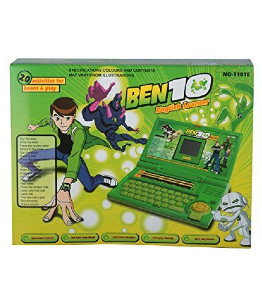 Param Ben 10 English Learning Computer In Green Colour(No ...