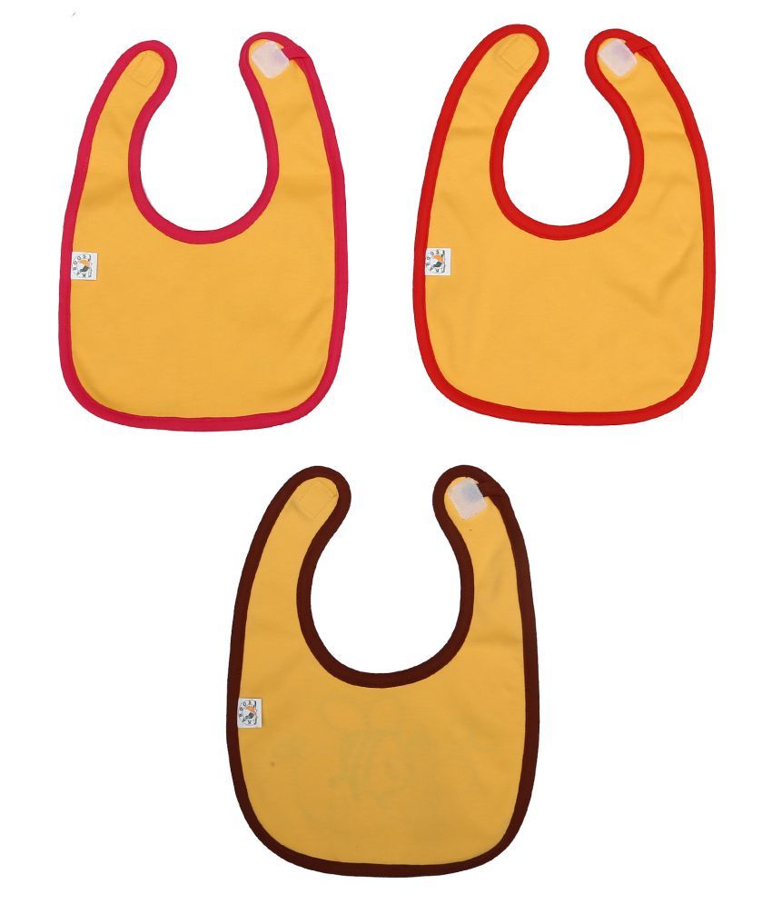 Kaboos Yellow Cotton Bibs - Set of 3: Buy Kaboos Yellow Cotton Bibs ...