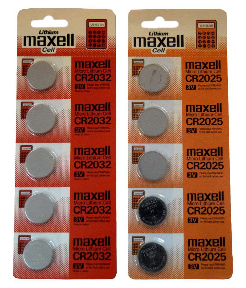 CREATOR maxell CR2032 And CR 2025 Micro Lithium Cell For Watches (Units