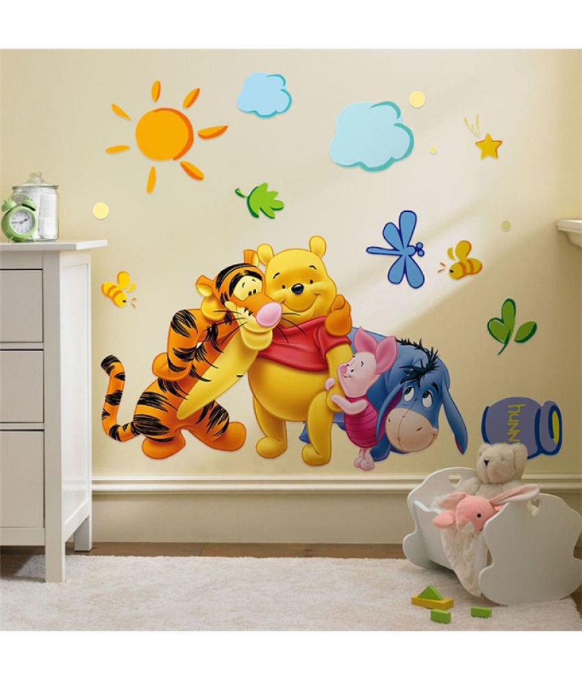     			Jaamso Royals Kids - Cartoons PVC Multicolour Wall Sticker - Pack of 1