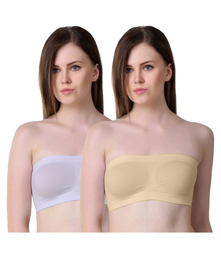     			Lienz Pack of 2 Cotton Non Padded Women's Tube Bra ( Multi Color )