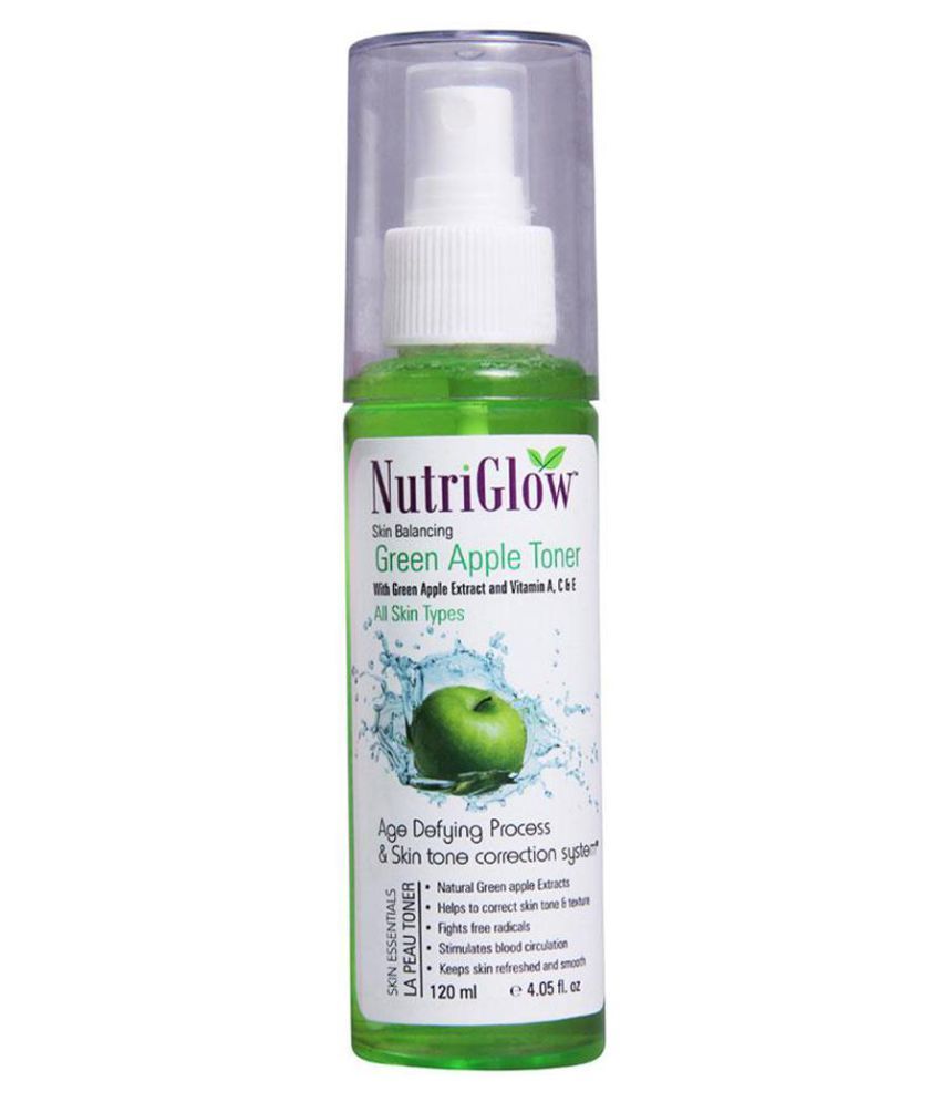 Nutriglow Skin Balancing Green Apple Toner With Vitamin A C E